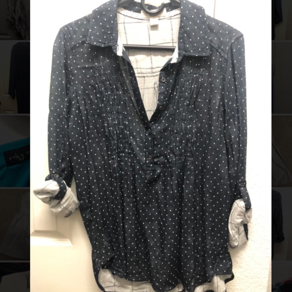 Blouse / Button up Shirt, worn once for 2 hours